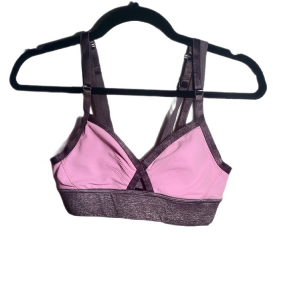 Lululemon If your lucky pink medium support Strappy Stretch lightweight bra 6 - Picture 2 of 3